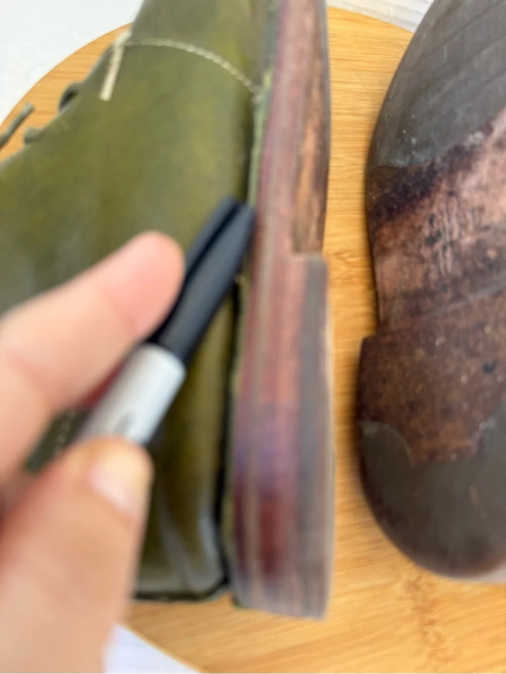 Cole Haan Nathan Chukka Ankle Boots Men’s 8.5 Olive Green Leather C12106